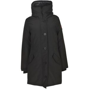 Canada Goose, Dames, Mantels, Zwart, Maat: XS Katoen,