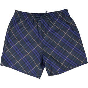 Burberry, Heren, Badkleding, Blauw, Maat: M Nylon,