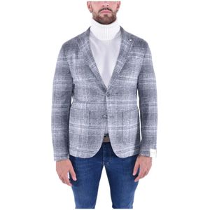 L.b.m. 1911, Heren, Jassen, Grijs, Maat: M Jersey,