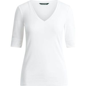 Ralph Lauren, Dames, Tops, Wit, Maat: XL Katoen,
