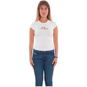 Diesel, Dames, Tops, Wit, Maat: XS Katoen,