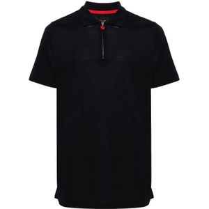 Kiton, Heren, Tops, Zwart, Maat: L Katoen,