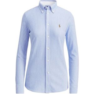 Polo Ralph Lauren, Dames, Blouses & Shirts, Blauw, Maat: M Katoen,