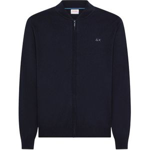 Sun68, Heren, Sweatshirts & Hoodies, Blauw, Maat: L