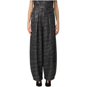 Giorgio Armani, Dames, Broeken, Zwart, Maat: S