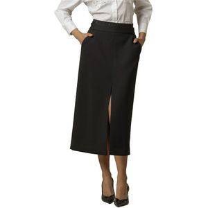 Kocca, Dames, Rokken, Zwart, Maat: S Leer,