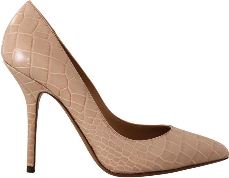 Dolce & Gabbana, Dames, Schoenen, Beige, Maat: 36 1/2 EU Leer,