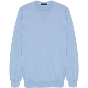 Fay, Heren, Sweatshirts & Hoodies, Blauw, Maat: M
