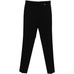 Versace, Heren, Broeken, Zwart, Maat: XL Wol,