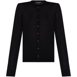 Dolce & Gabbana, Dames, Truien, Zwart, Maat: XS Kasjmier,