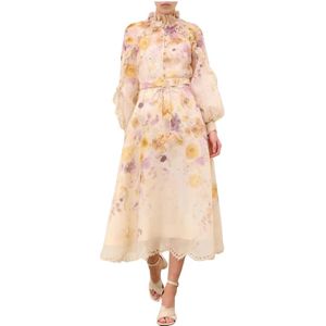 Zimmermann, Dames, Jurken, Veelkleurig, Maat: XS Linnen,