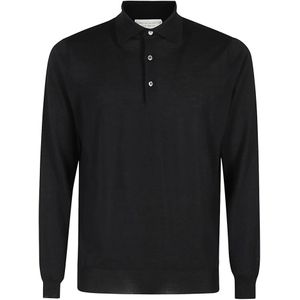 Filippo De Laurentiis, Heren, Tops, Zwart, Maat: 2XL Wol,