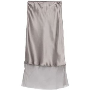 The Garment, Dames, Rokken, Grijs, Maat: 2XS Zijde,
