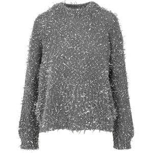 Msgm, Dames, Truien, Grijs, Maat: M Wol,