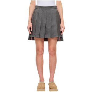 Thom Browne, Dames, Rokken, Grijs, Maat: S