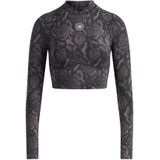 adidas - By Stella McCartney - Sportshirt - Beige - Longsleeve Crop Printed