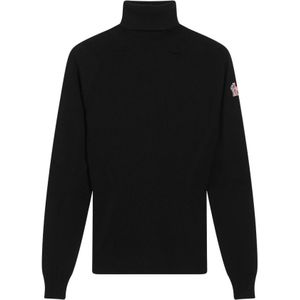 Moncler, Dames, Truien, Zwart, Maat: L Wol,
