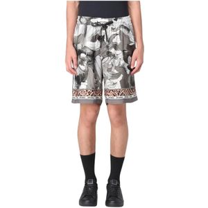 Just Cavalli - Korte Broeken - Grijs - Hoogwaardige Materialen
