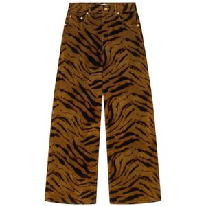 Ganni, Dames, Jeans, Bruin, Maat: W26 Denim,