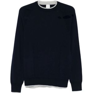 Eleventy, Heren, Truien, Blauw, Maat: M Wol,