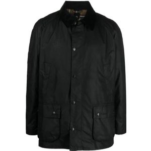 Barbour, Heren, Jassen, Zwart, Maat: S Katoen,