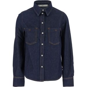 Tela, Dames, Blouses & Shirts, Blauw, Maat: S Denim,