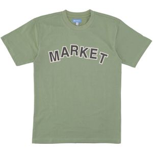 Market, Heren, Tops, Groen, Maat: L Katoen,