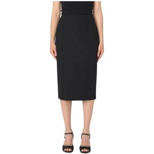 Liu Jo, Dames, Rokken, Zwart, Maat: M Leer,