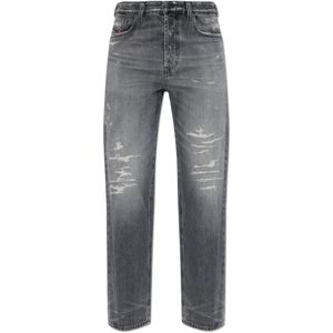 Diesel, Dames, Jeans, Grijs, Maat: W24 L32 Katoen,