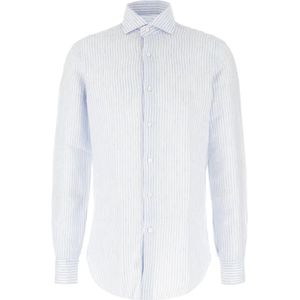 Barba, Heren, Overhemden, Blauw, Maat: 4XL