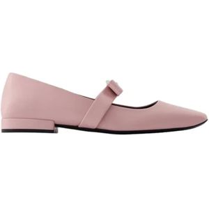 Versace Leather flats , Pink , Dames , Maat: 41 EU