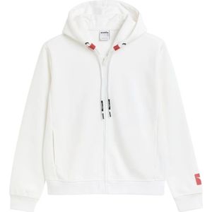 Diadora, Dames, Sweatshirts & Hoodies, Wit, Maat: L Viscose,