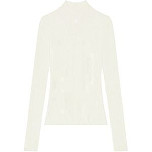 Courrèges, Dames, Truien, Beige, Maat: S