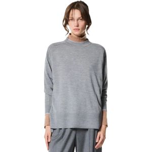 Nenette, Dames, Truien, Grijs, Maat: XS Wol,