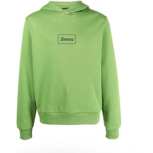 Herno, Heren, Sweatshirts & Hoodies, Groen, Maat: 3XL Katoen,