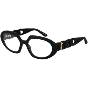 Guess - Zwarte Ovale Optische Monturen - Dames - Met Demo-lenzen