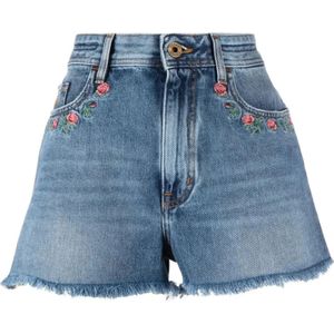 Jacob Cohën, Dames, Korte broeken, Blauw, Maat: W26 Denim,