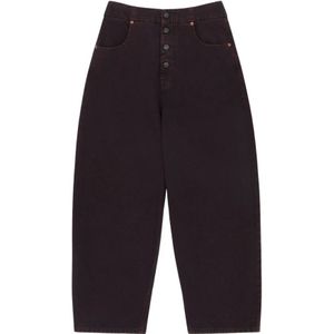 MM6 Maison Margiela, Dames, Jeans, Rood, Maat: W28 Katoen,