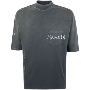 Maison Margiela, Dames, Tops, Zwart, Maat: XS Katoen,