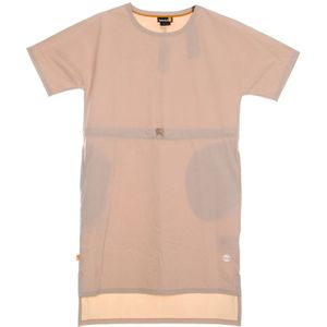 Timberland, Dames, Jurken, Roze, Maat: XS Nylon,