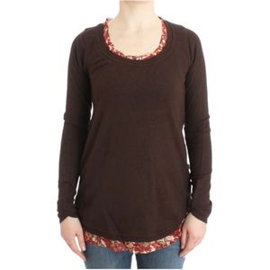 Roberto Cavalli, Dames, Truien, Bruin, Maat: XS Zijde,