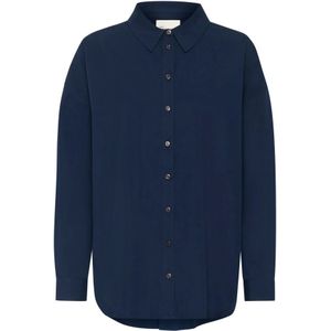 My Essential Wardrobe, Dames, Blouses & Shirts, Blauw, Maat: M