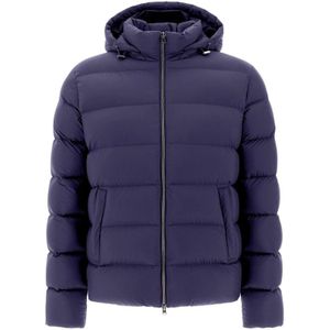 Herno, Heren, Jassen, Blauw, Maat: M Nylon,