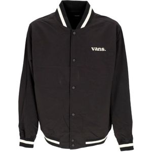 Vans, Heren, Jassen, Zwart, Maat: M Zijde,