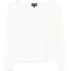 Emporio Armani, Dames, Tops, Wit, Maat: XS Zijde,