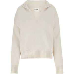 Jil Sander, Dames, Truien, Wit, Maat: S Kasjmier,