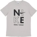 Nike, Dames, Tops, Grijs, Maat: M Katoen,