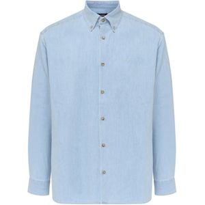 A.p.c., Heren, Overhemden, Blauw, Maat: M