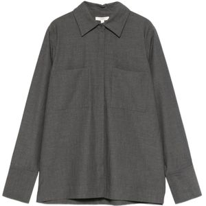 Yerse, Dames, Blouses & Shirts, Grijs, Maat: S Wol,