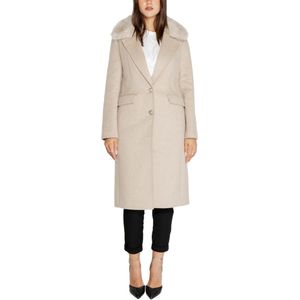 Guess, Dames, Mantels, Beige, Maat: S Katoen,